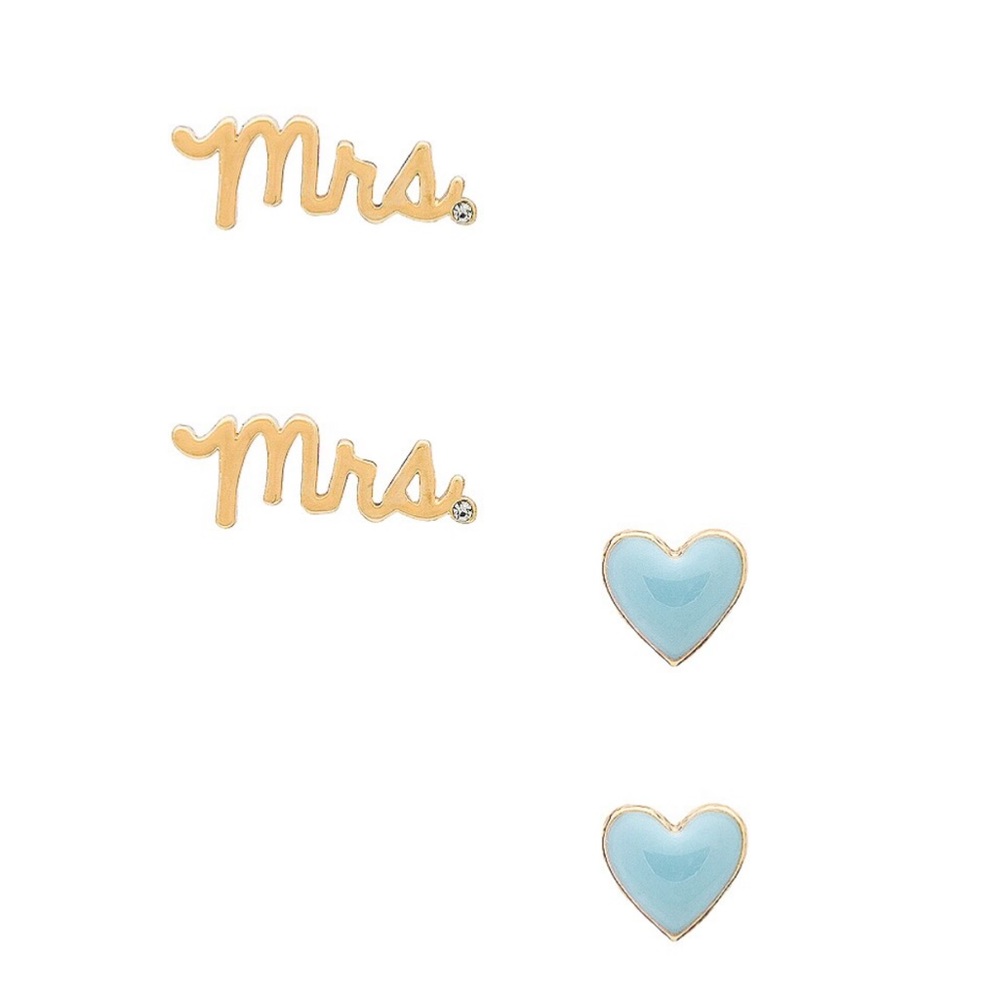 Baublebar here comes the bride earrings